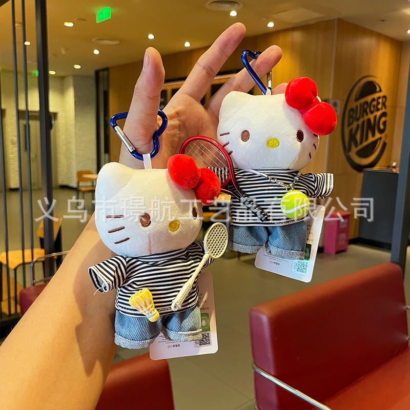 hellokitty small pendant, bag pendant, plush toy, kitty cute Kitty Kitty, official kt cat doll pic 10