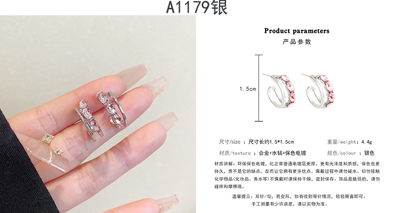 ins风珍珠耳钉女小众轻奢百搭复古气质925银针耳环高级感批发详情42