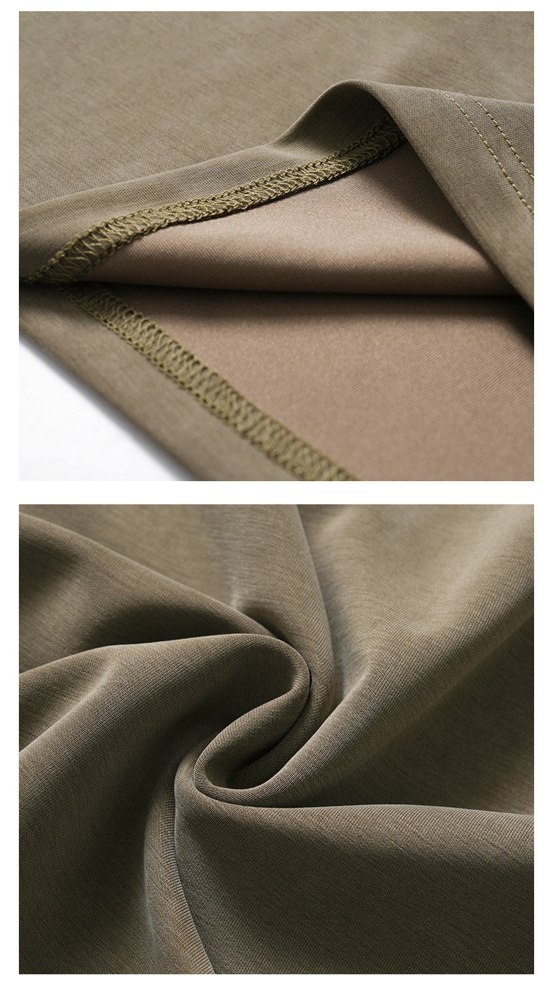 APO男装|潮流垂感针织T恤男士2025春夏新款纯色宽松休闲短袖上衣详情29