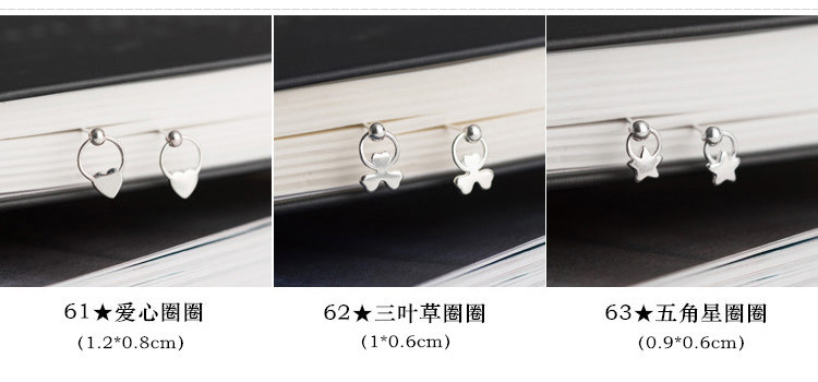 S925纯银韩国个性冷淡风小耳钉女简约创意气质学生百搭耳环耳饰品详情21