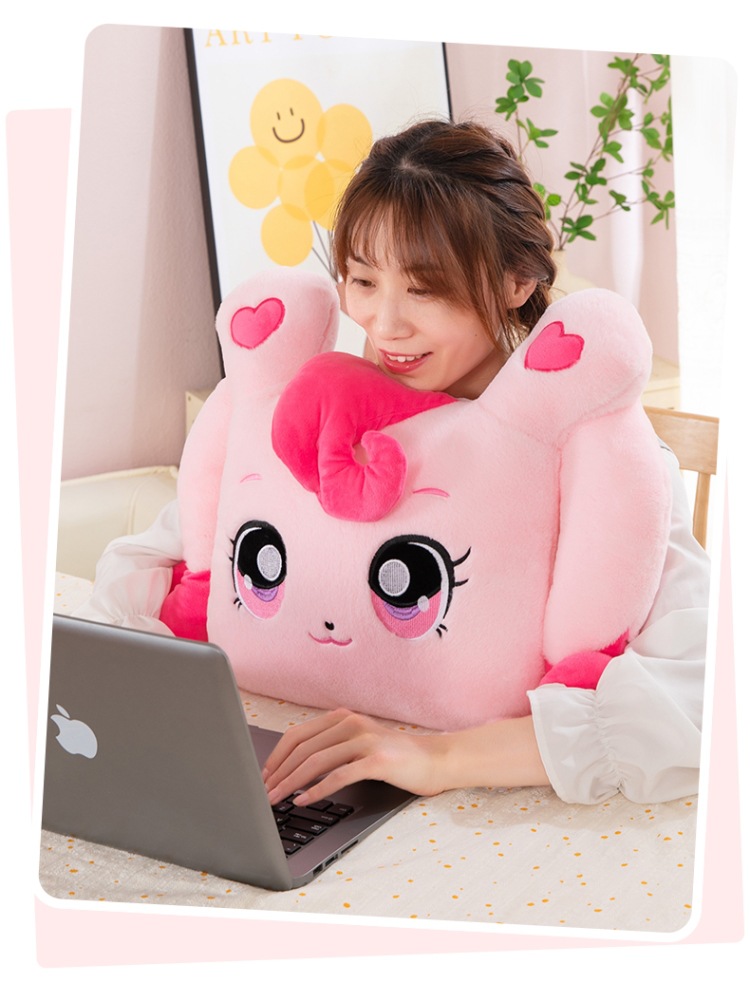 新品水豚噜噜毛绒玩具可爱呆萌奶龙玩偶靠枕抱枕生日礼物娃娃批发玩具详情19