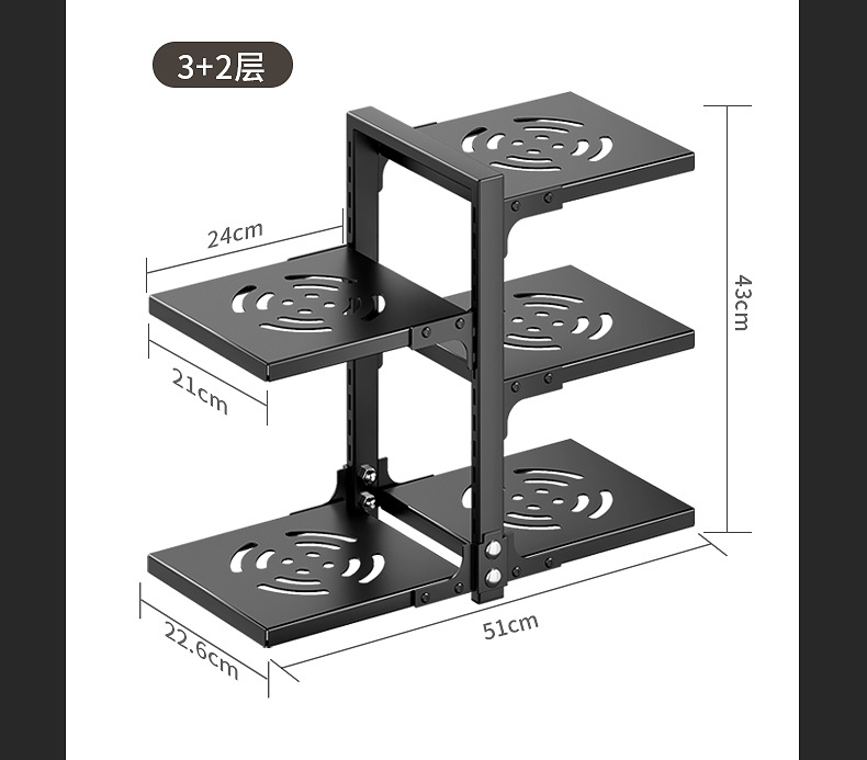 Multi-layer kitchen storage rack, household multi-functional pot rack, countertop sink, cabinet storage rack, daily necessities pic 24