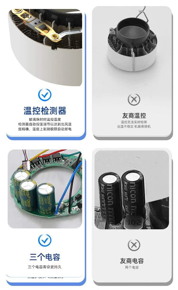 High-speed hair dryer for household use, Huaqiangbei bladeless negative ion high-power hair dryer for hair salons, starting from one piece pic 7