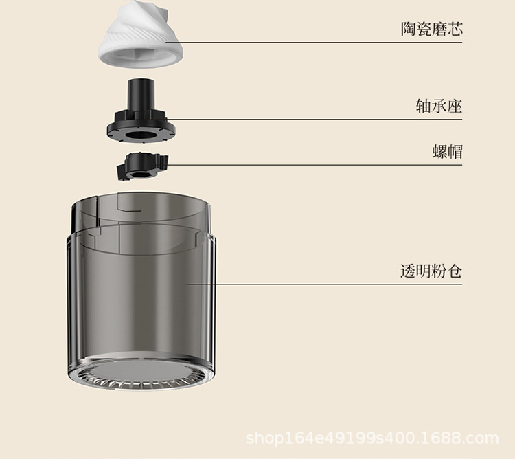 手摇磨豆机咖啡豆研磨机咖啡手动磨粉手冲器具手磨咖啡机小型家用详情14