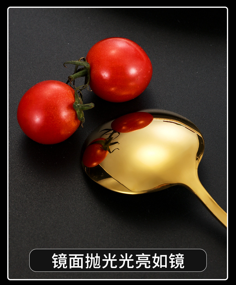 跨境不锈钢葡萄牙餐具刀叉勺四件套酒店西餐具牛排刀叉便携套装详情11