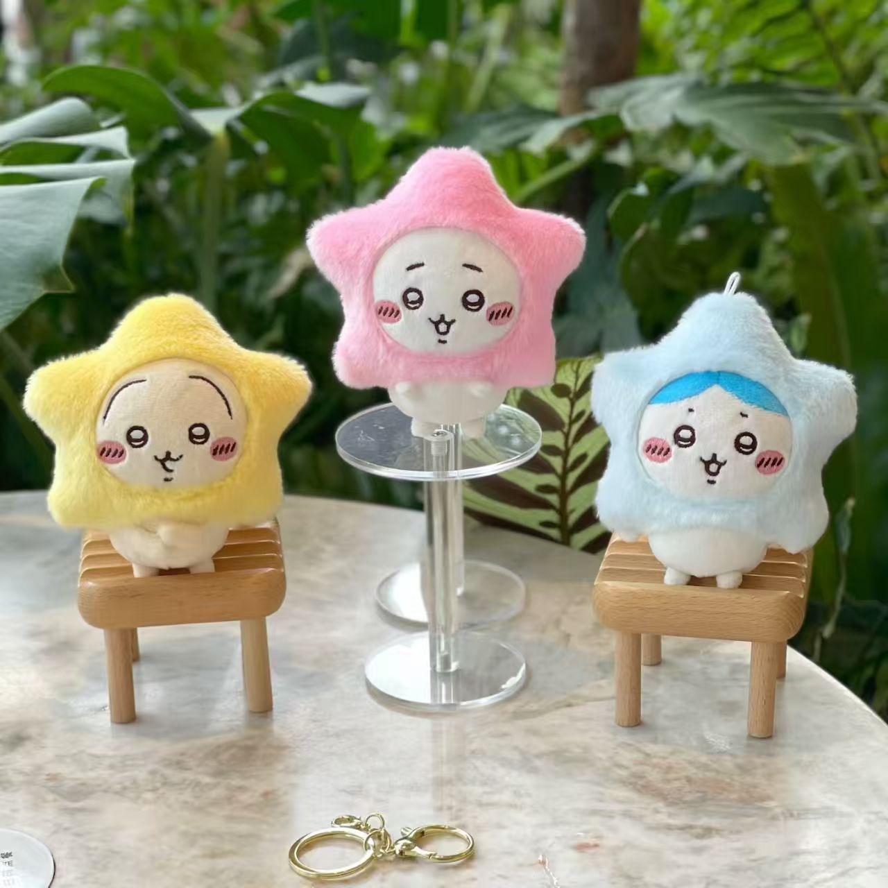 可爱星星自嘲熊毛绒挂件创意小八钥匙扣公仔玩偶饰品批发玩具娃娃布艺公仔详情3