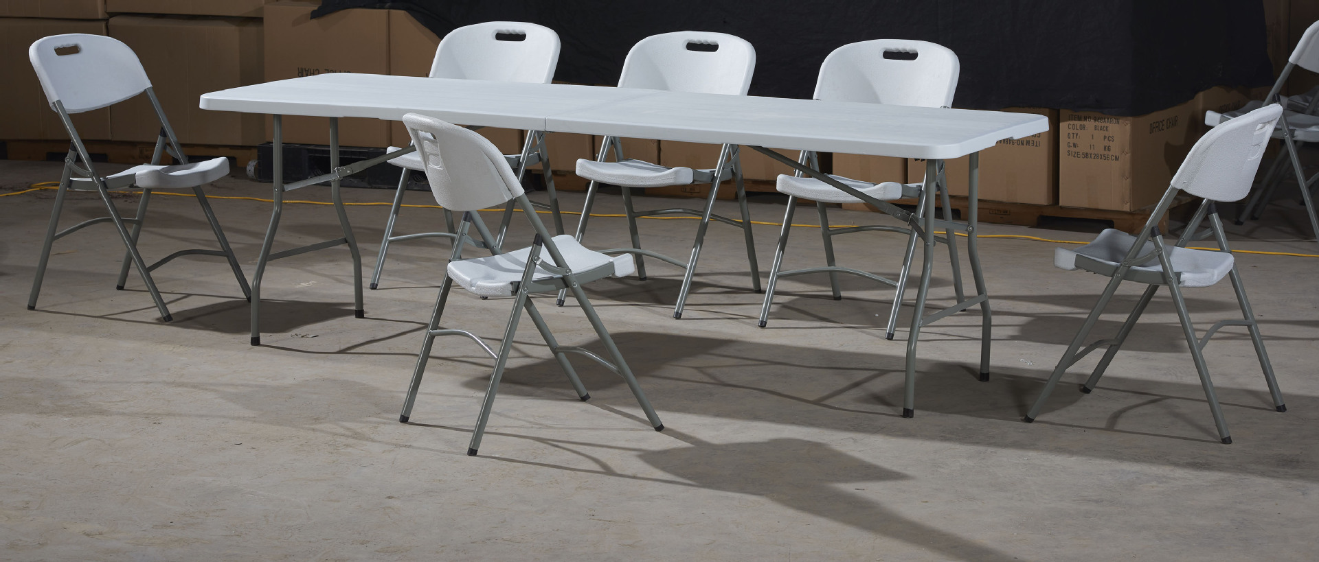Star Factory Direct sales: Simple 1.8-meter-long folding table, outdoor folding table, folding seat, outdoor portable folding table, stall table, folding round table, blow-molded folding table, folding table, small table, foldable table for outdoor use pic 10