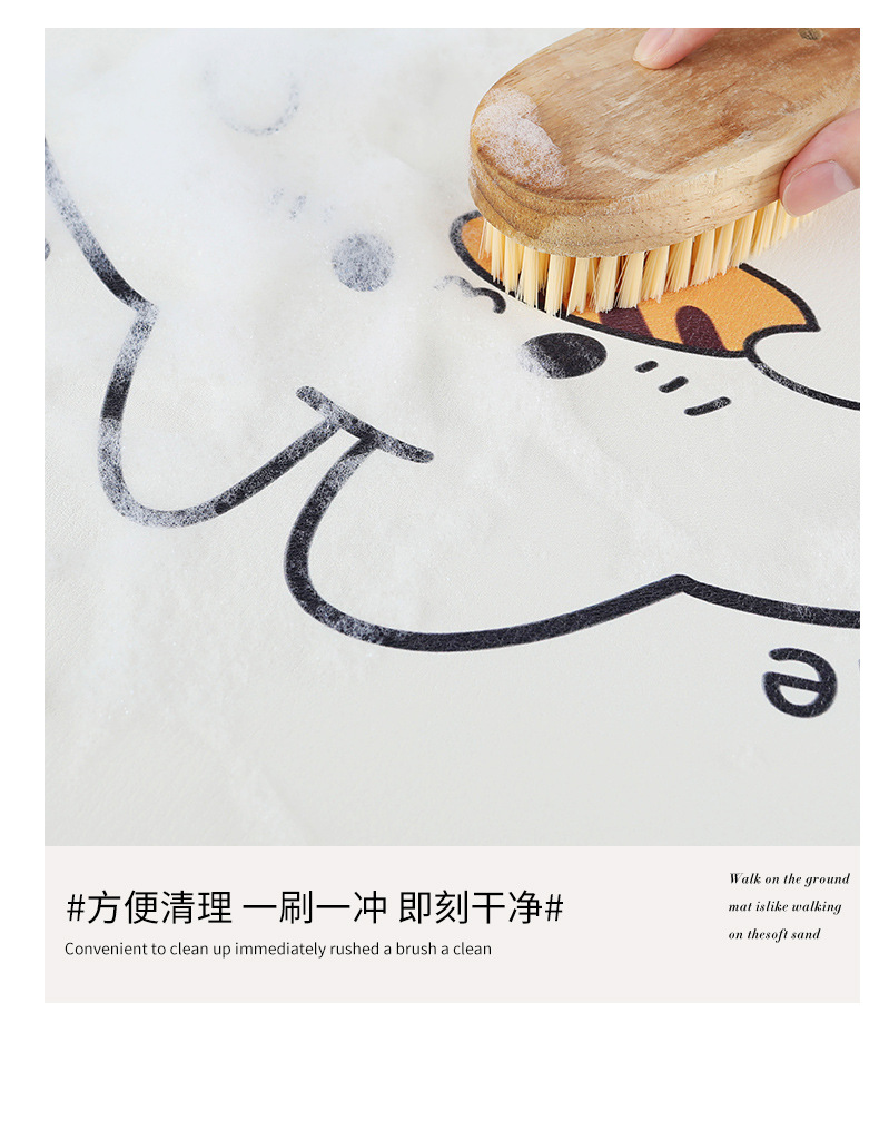 简约家用台面沥水垫子厨房吧台干燥垫茶台洗手台硅藻泥吸水隔热垫详情5
