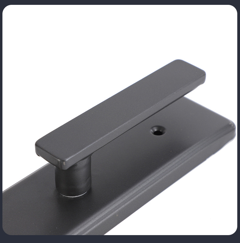 Household general-purpose anti-theft door handle, iron panel, aluminum alloy handle, acrylic adjustable mechanical handle door lock pic 16