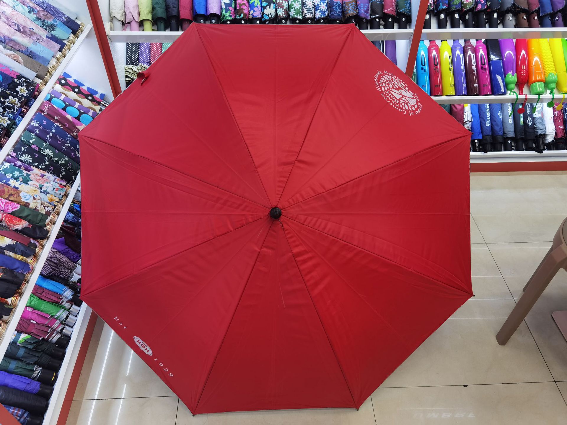 Customized logo printed business gift umbrellas, long-handled straight golf umbrellas, all-weather and all-weather sunshades pic 3