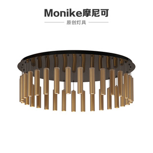 跨境简约led餐厅床头室内壁灯铁艺卧室玻璃氛围感设计师中山灯具详情6