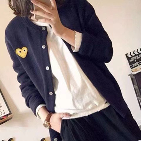 日系爱心羊毛针织衫女play开衫长袖男情侣亲子装川久同款外套保玲详情11