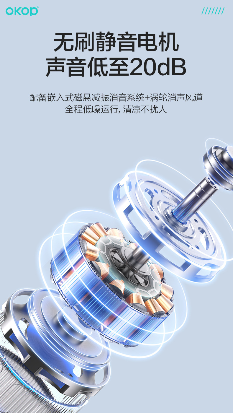 F05网红台扇便携式小型宿舍超静音电扇随身手持办公桌迷你跨境详情9