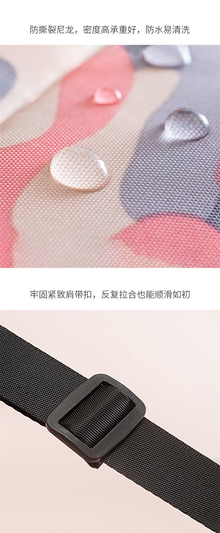 Foldable shopping bag, eco-friendly waterproof portable storage bag, Japanese large-capacity handbag, travel super large storage bag pic 9