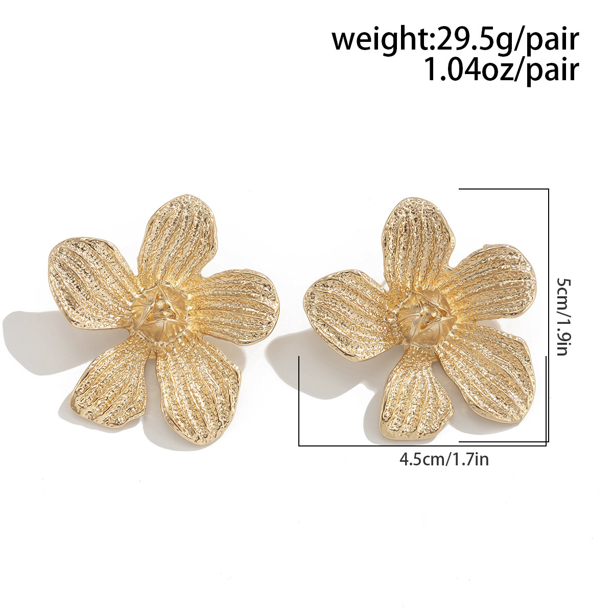 European and American cross-border accessories retro cold style leaf stud earrings fashionable design sense metal flower earrings earrings pic 35