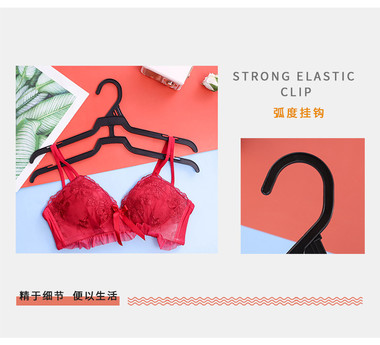 衣架连体衣架双层塑料衣架展示衣撑外贸热销款挂装出口衣挂防滑详情2