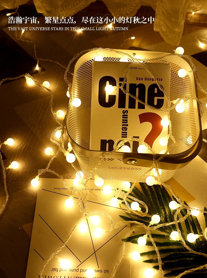 Camping atmosphere lights, string lights, LED star lights, waterproof Christmas small colorful lights, hanging lights, room and bedroom festival decorative lights pic 25