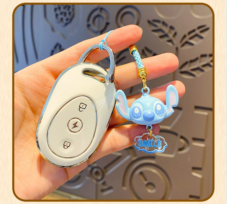 正版史迪奇水音铃钥匙扣挂件可爱卡通玩偶情侣书包时尚挂链小礼品详情16
