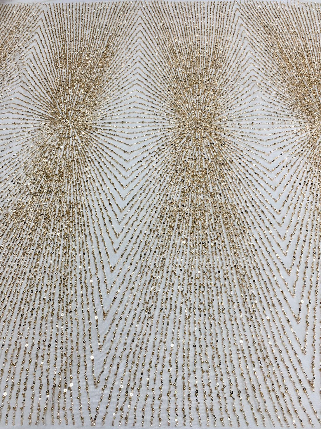 Embroidery ERylace, a fabric for wedding gowns and evening gowns with tube, bead, sequin, mesh fabric and lace embroidery, is in stock at the factory pic 9