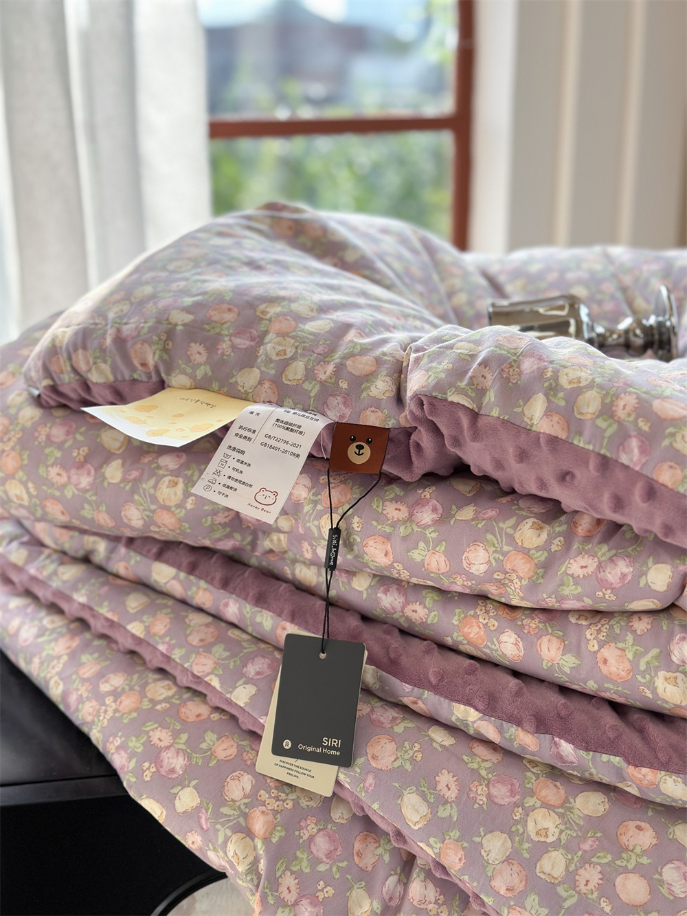 13372 All-cotton cartoon small floral print spring and autumn quilt soothing, bean quilt warm and fleece winter quilt core pic 28