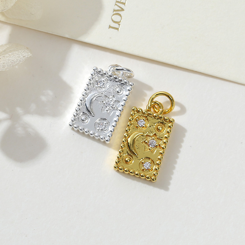 Direct sales and wholesale of DIY handcrafted bracelets, necklaces and earrings with sand gold color retention inlaid zircon materials from the manufacturer pic 6