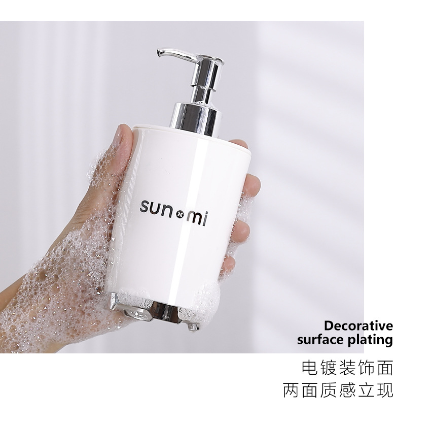 分装瓶按压式沐浴露洗发水洗手液乳液瓶空瓶便携式塑料乳液收纳瓶详情12