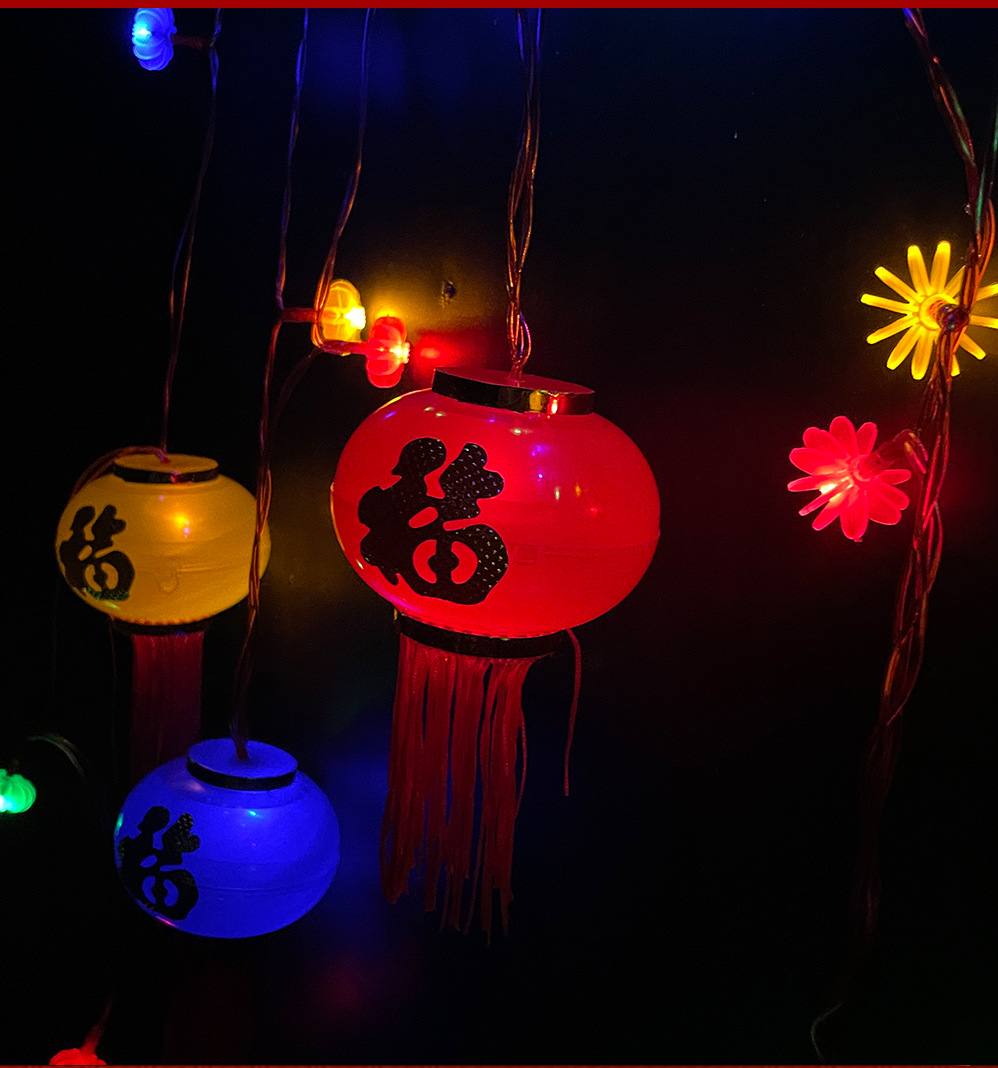 2025 New outdoor camping solar light string, round ball color light string, street vending star light, warm light atmosphere, room installation pic 4