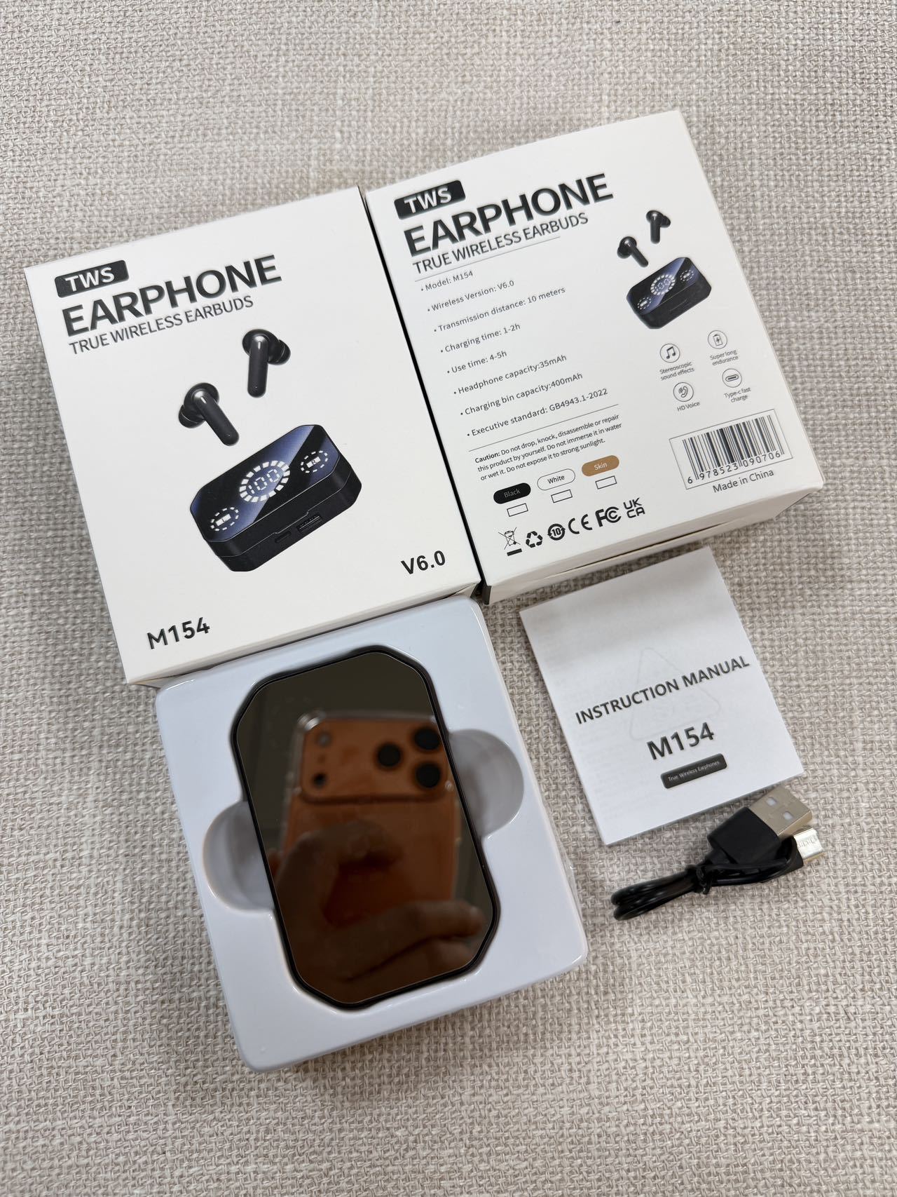 Nuevo huqangbei M154 clamp bluetooth auriculares inalámbricos en el oído ultra larga duración alta calidad de sonido deporte pic 2