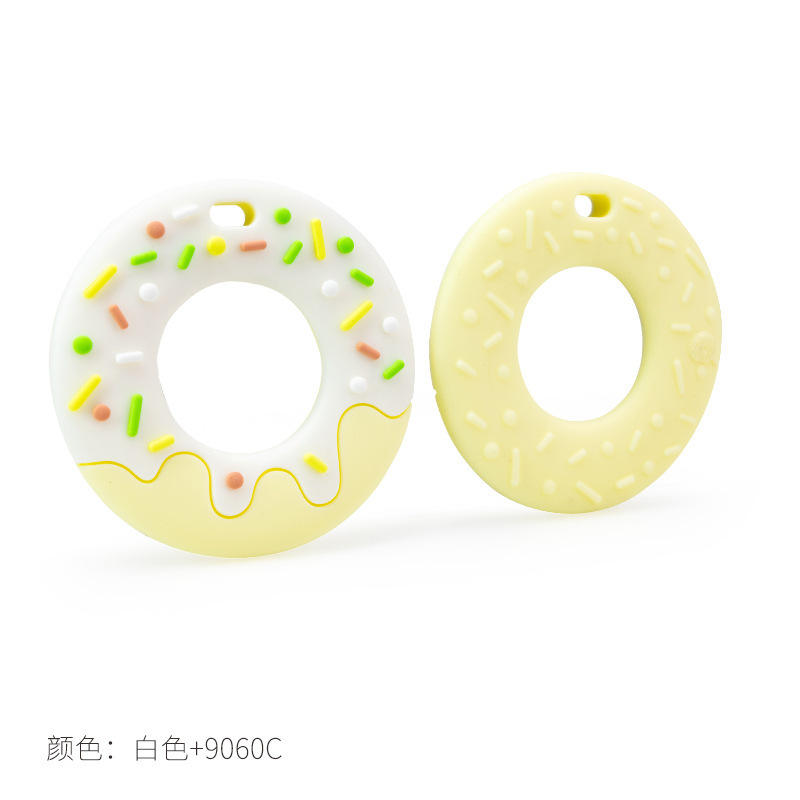 婴童 新品甜甜圈牙胶婴儿磨牙棒可水煮食品级硅胶饼干宝宝牙胶母婴用品详情19