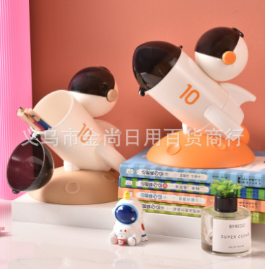 多巴胺卡通家用桌面收纳桶可爱笔筒少女心学生文具收纳桶小号笔筒详情2