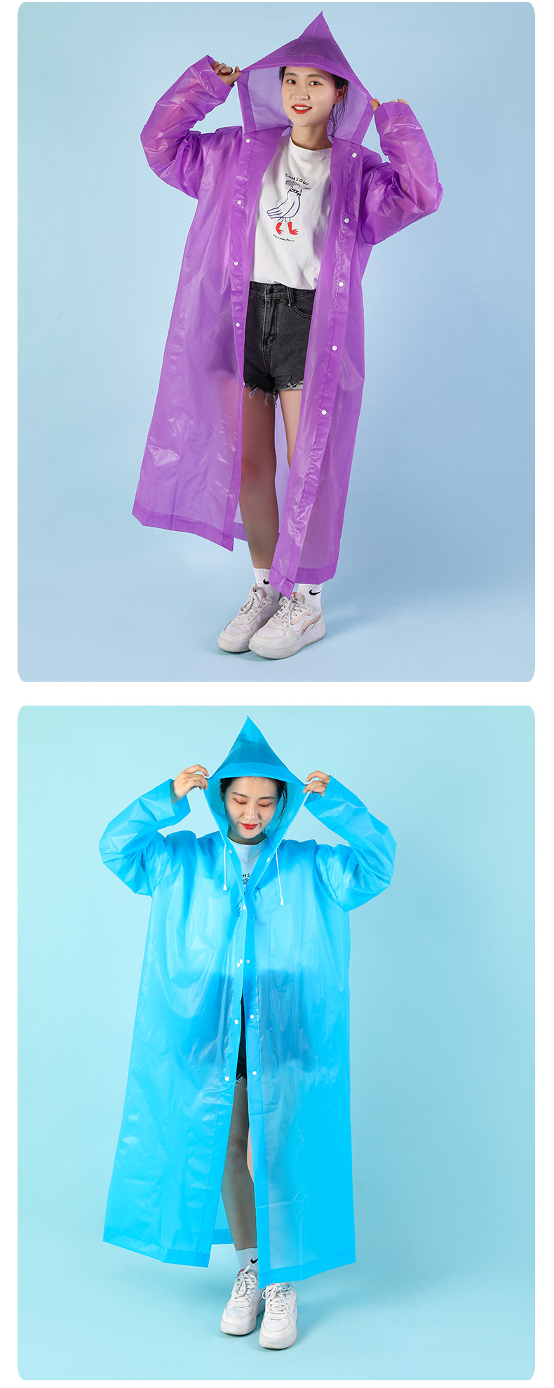雨衣一次性雨衣加长加厚成人雨衣EVA雨衣便携式连体雨衣加厚雨披详情15