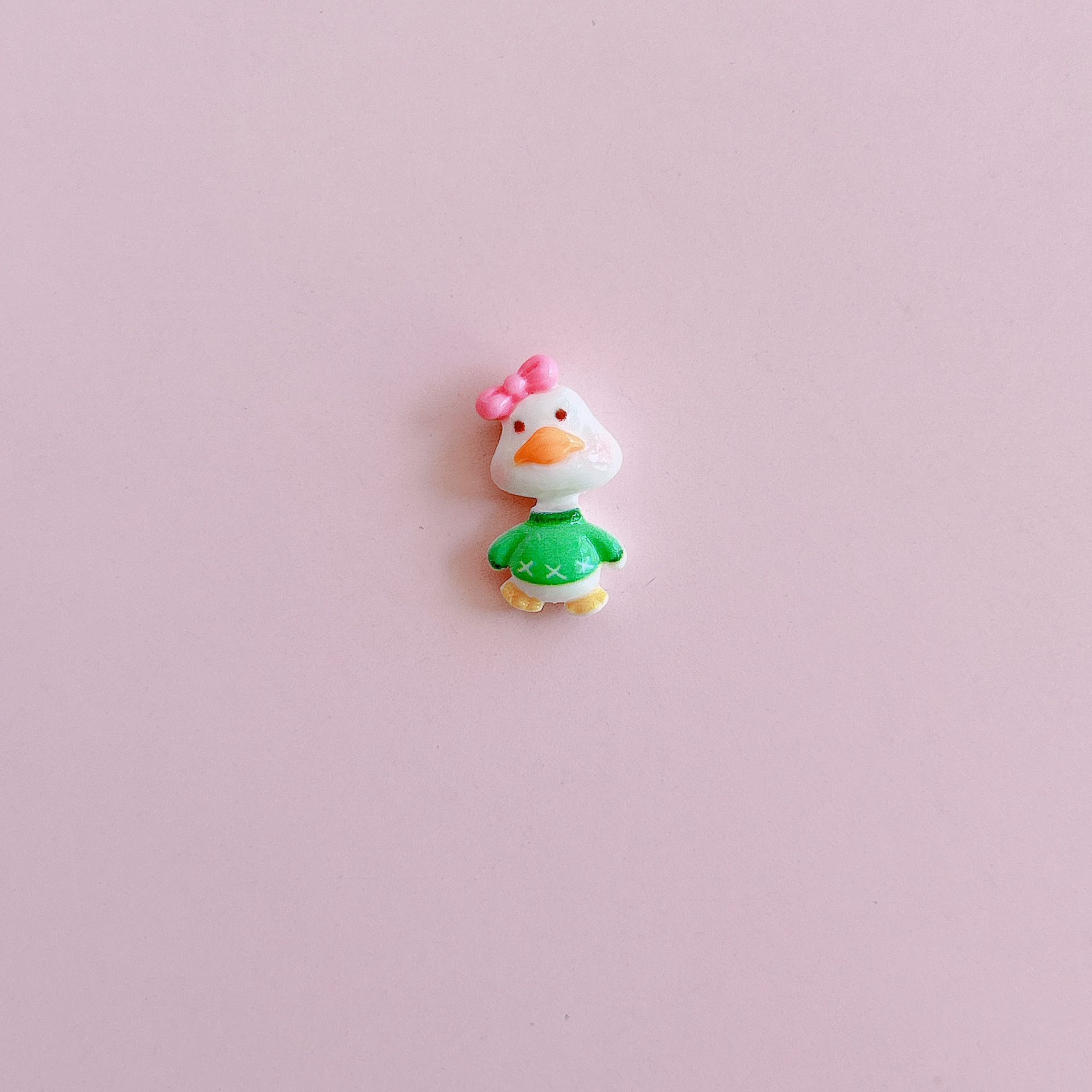 XN Mini Happy Duck Cartoon Doll diy Resin jewelry Accessories Ear studs Hair Clip Decoration materials pic 13