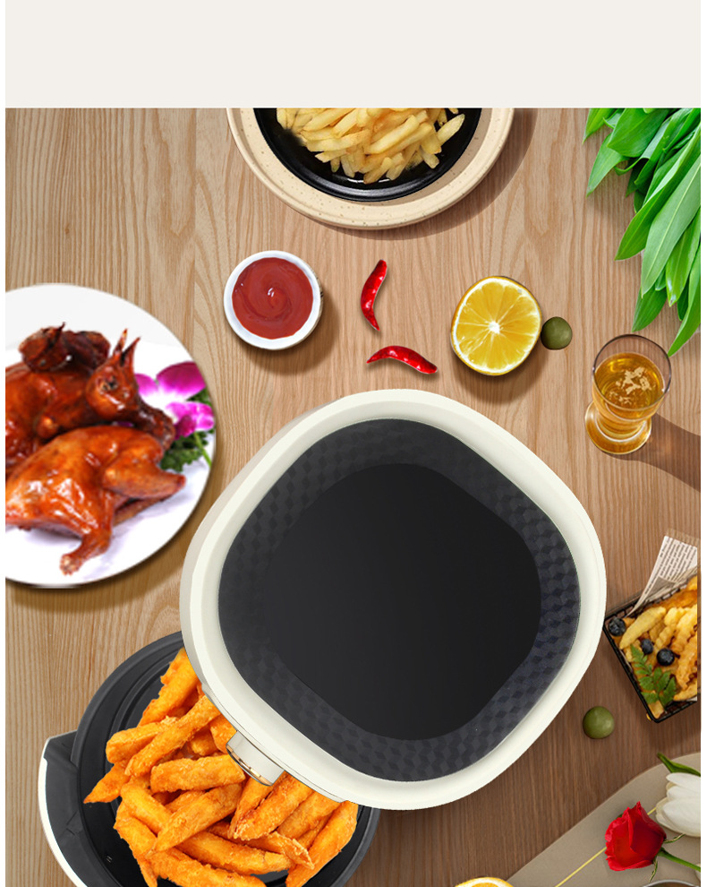 Xianke air fryer, multi-functional household touch control electric fryer, smart large-capacity oil-free fryer, gift wholesale pic 18
