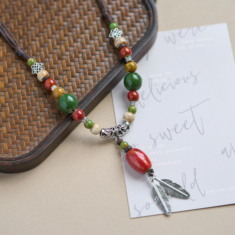 景德镇陶瓷项链饰品批发项链百搭高级感女生文艺新中式礼物首饰详情10