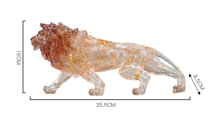 2025厂家直发欧式狮子老虎豹子工艺品摆件家居客厅玄关办公室柜子装饰详情10