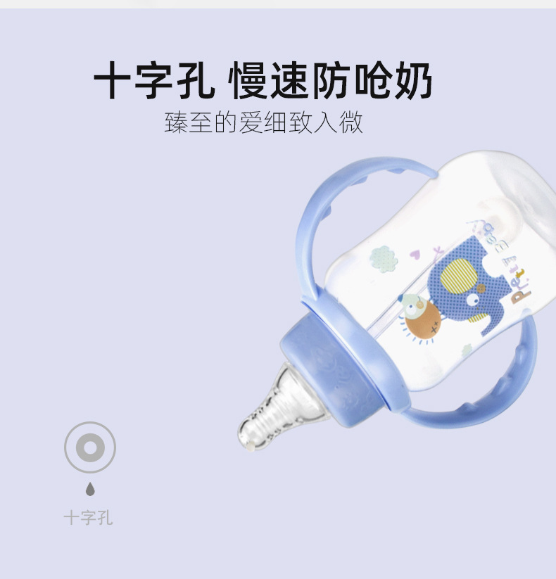 婴儿卡通学饮杯宝宝喝奶吸管杯带手柄防呛耐摔新生儿奶瓶母婴用品详情12