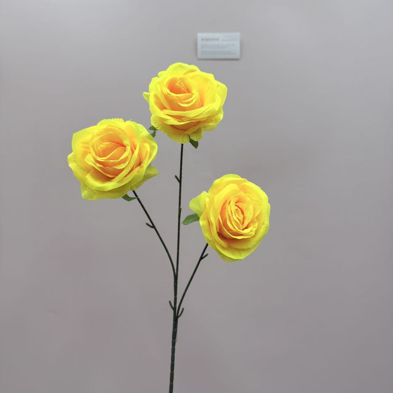 仿真花3头玫瑰花钻石玫婚庆用花仿真玫瑰花假花婚庆地排花艺装饰详情20