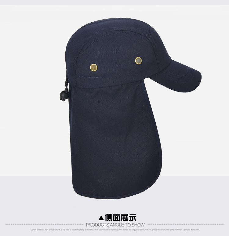 Factory direct sales of spring and summer hats, outdoor travel cycling sun hats, sun-protective fisherman hats, shawls, and custom-made fishing hats pic 12