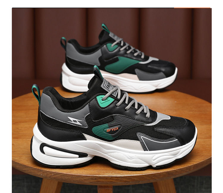 2025男鞋夏季透气百搭防臭耐磨网面运动休闲厚底青少年老爹潮鞋详情19