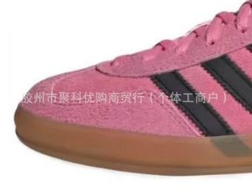 莆田德训鞋女鞋莆田高版本samba纯原百搭校园银色增高厚底红色小详情22