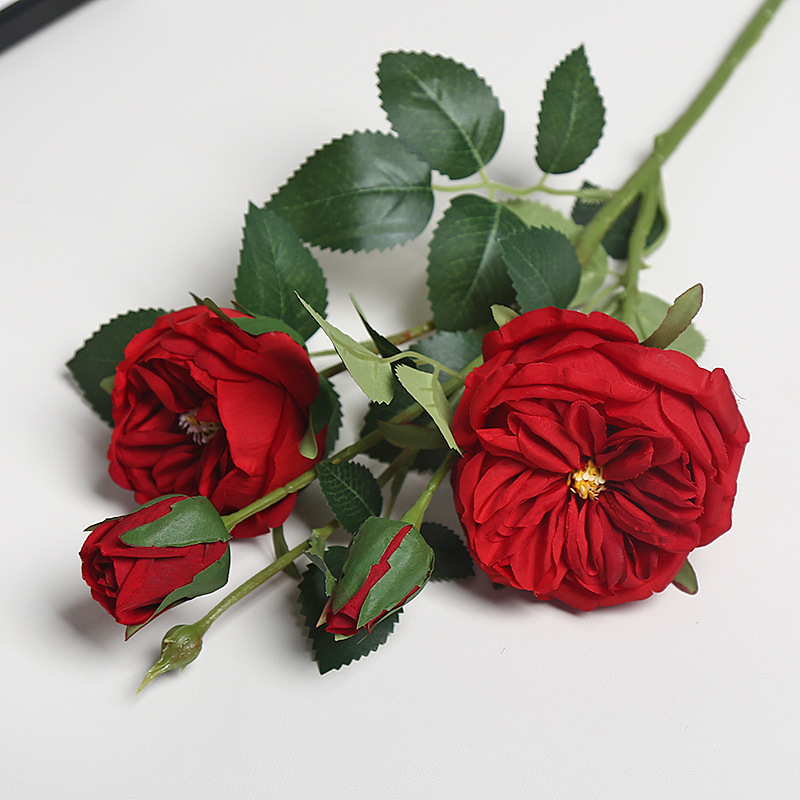 仿真假花新款红色系婚礼婚庆装饰路引花户外拍摄道具软装绢花婚庆用品婚礼拱形门详情5