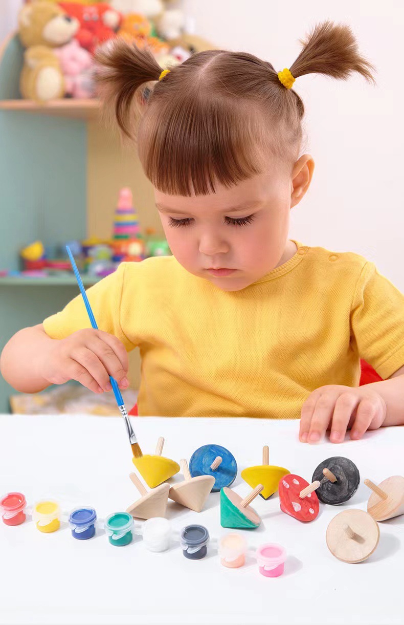 木制百变小陀螺经典传统 减压益智玩具 儿童亲子玩具活动促销礼品详情3