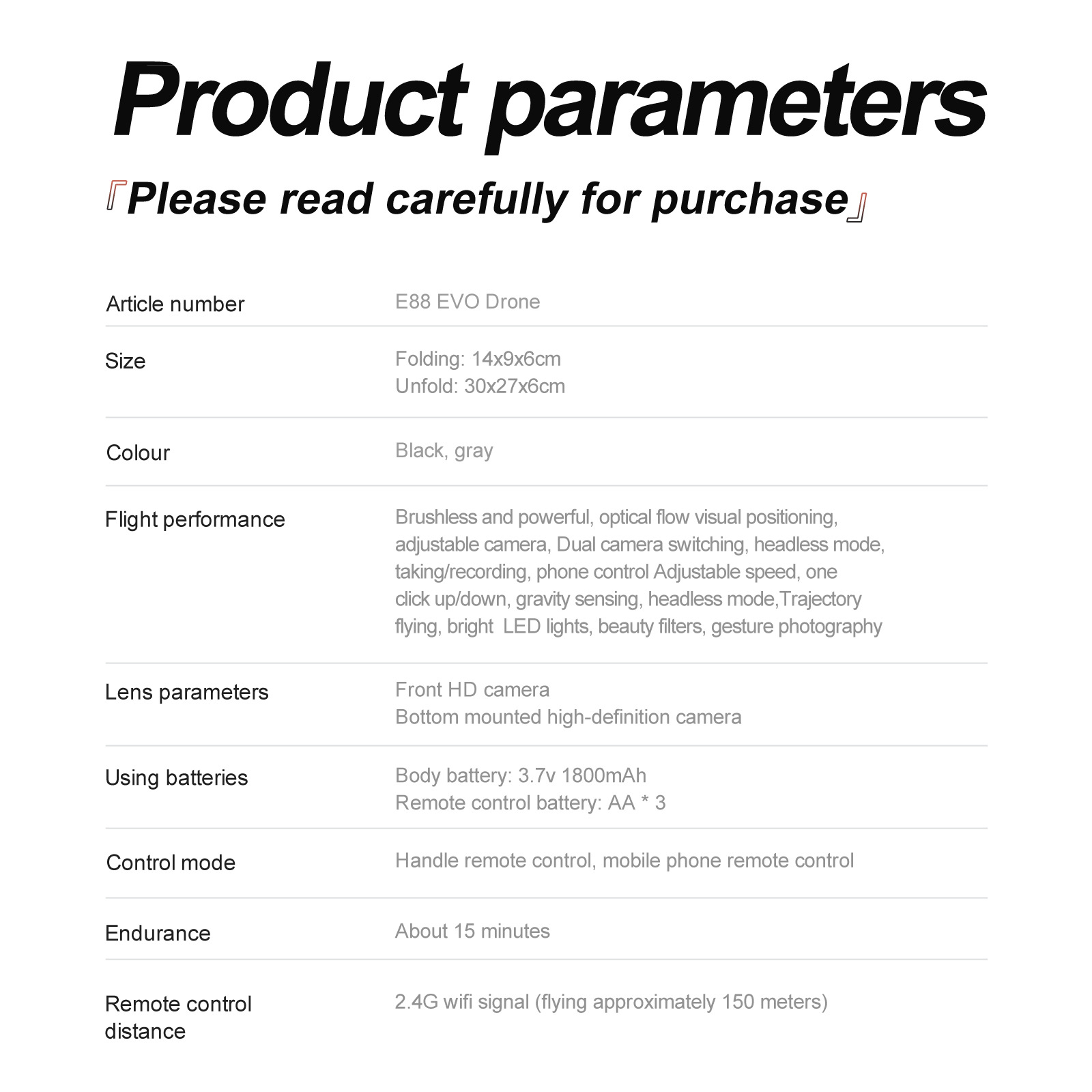 Cross-border E88 unmanned aerial vehicle, brushless motor, GPS, high-definition aerial photography, folding fuselage, optical flow, fixed height, obstacle avoidance, remote control aircraft pic 41