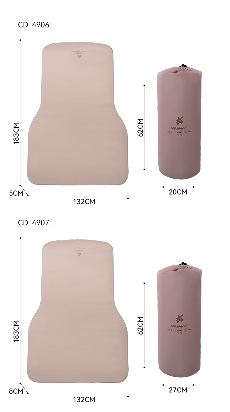 Self-driving tour general-purpose car rear sleeping pad, Tesla ModelY memory foam trunk storage portable car bed pic 10