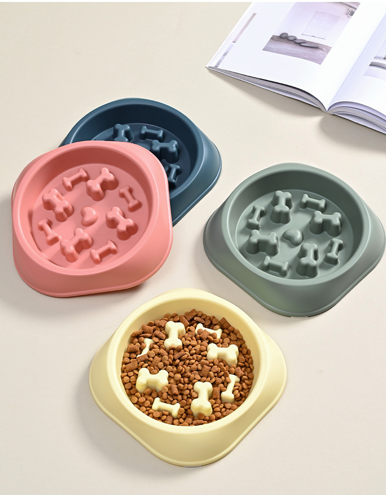 Rongka Pet Cross-border Pet cat and Dog anti-choking and anti-vomiting slow food Bowl, multi-color small and medium-sized dog easy to clean pet slow food bowl pic 16