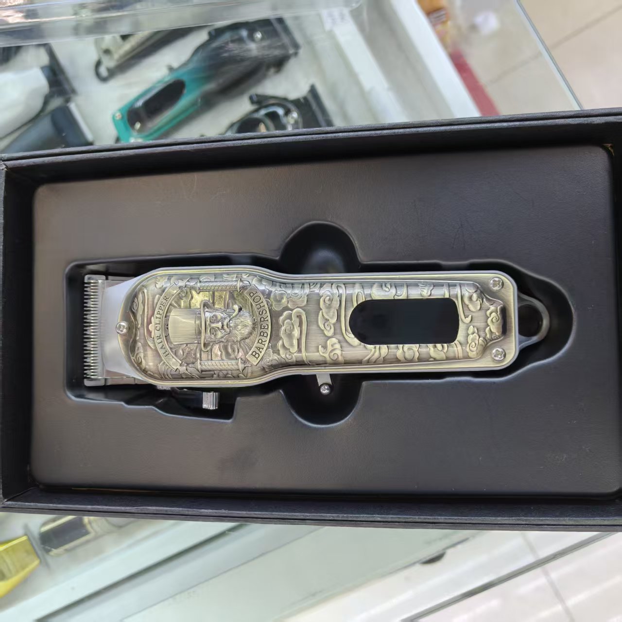 复古雕刻电动理发器男士专用数显充电款油头电推剪专业剃头刀详情1