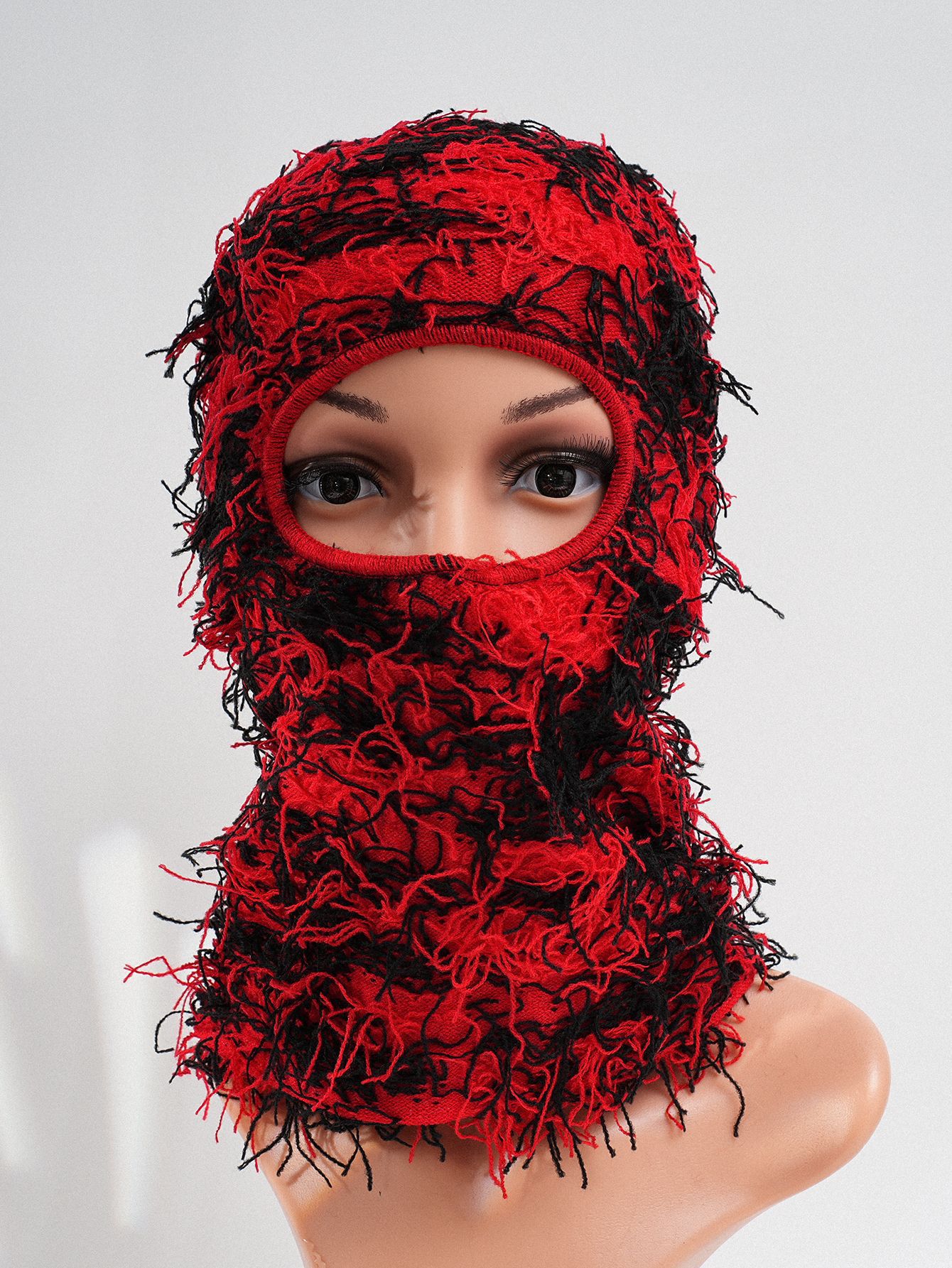 跨境爆款男女皆可佩戴针织仿旧迷彩蒙脸防寒滑雪针织面罩防冻保暖详情14