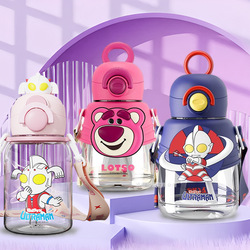 奥特曼儿童保温杯316不锈钢水杯上学卡通壶幼儿园男孩杯子吸管杯详情6