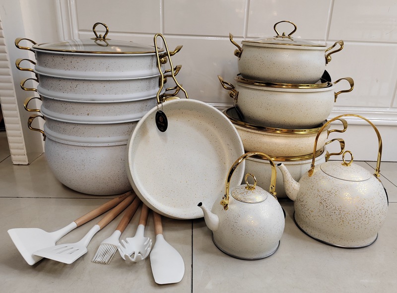 24pcs Turkish-style Granite Nonstick cookware pic 23