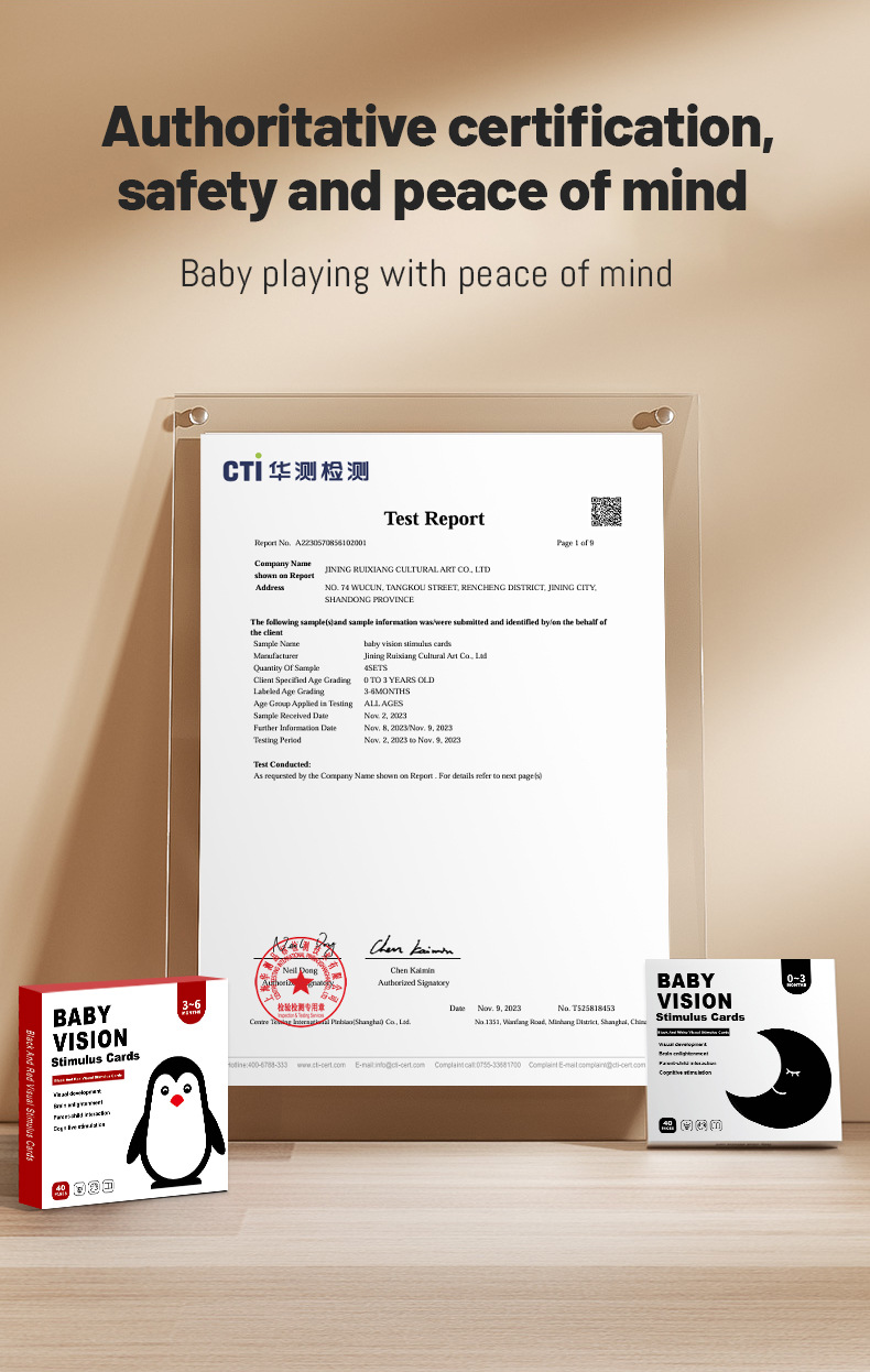 跨境黑白卡0-3个月婴儿黑白卡片早教卡视觉激发卡宝宝彩色卡英文详情11